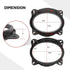 RED WOLF 6X9 Inch Front Door Speaker Adapter W/Speaker Wiring Harness for 2004 Up Toyota 4Runner Camry Highlander, Lexus CT GX LS Install Aftermar...
