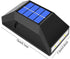 Solar Wall Lights Decorative Solar Fence Post Lights Solar Deck Lights Waterproof Garden Lights Outdoor Decorative LED for Garden Front Door Fence...