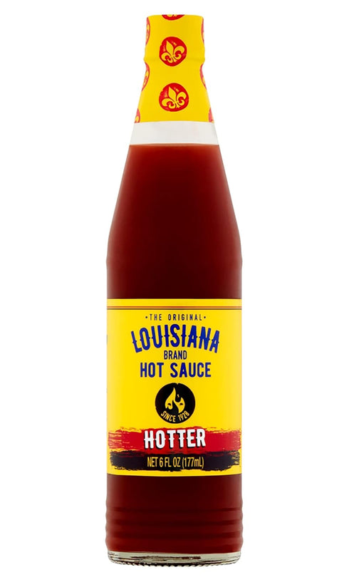 Louisiana Brand Hot Sauce, Hotter Hot Sauce (6 Fl Oz (Pack of 1))...