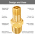 GODESON 1/8" NPT Tank Valve, Anti-Corrosion Brass Schrader Valve with 1/8" Male NPT and Caps, Air valve Using with Air Compressor Tanks (Pack of 2...