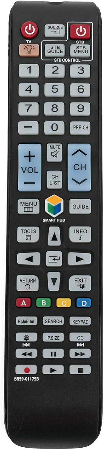 AIDITIYMI BN59-01179B Replacement Remote Fit for Samsung Smart TV UN55HU8550F UN55HU9000F UN60H7100AF UN60H7150AF UN75H7100AF UN75H7150AF UN75HU85...
