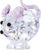 HDCRYSTALGIFTS 2‘’ Pink Crystal Mouse Rat Figurines Collectibles,Handmade Art Glass Animals Miniature Home Garden Decor Statue...