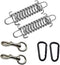 Dog Leash Metal Shock Absorbing Spring Buckle Sun Shade Spring Heavy Duty Steel Tent Rope Fixed Buckle Tensioner for Outdoor Camping Dog Training,...