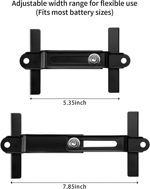 Adjustable Battery Hold Down,Universal Crossbar with 8''length,18-8 (304) Stainless Steel J bolt sets...