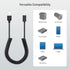 Cable Matters USB to USB C Coiled Cable with 3A/15W Fast Charging 1-4 Feet, Support Apple CarPlay, Android Auto, Coiled USB A to USB C Cable, for ...