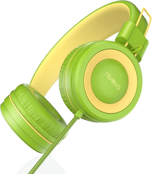 Kids Headphones, K8 Wired Headphones for Kids with Adjustable Headband 3.5 MM Jack for School, Foldable On-Ear Headset for Girls Boys Kindle Table...