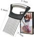ESINAM Onion Slicer Holder, Premium Vegetable Slicer Cutter for Potato and Tomato, Sharp Stainless Steel Food Slicer Assistant Tool for Slicing Fr...