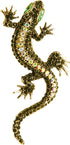 Crystal Rhinestone Gecko Lizard Reptile Animal Pin Brooch...