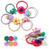 WillingTee 120pcs (60 pairs) Mix Colors GElastic Hair Ties Soft Rubber Bands Hair Bands Holders Pigtails Accessories for Girls Infants Toddlers Ki...