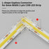 PAUTIX 8mm COB Connector 8pcs L-shaped/Corner Connector,Unwired Clips Solderless Adapter Terminal Extension Connection,2pcs Transparent Gapless Co...
