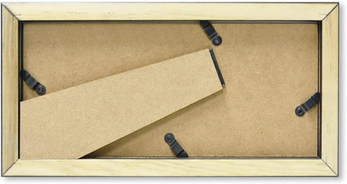 Golden State Art, Wood Frame for 4x9 Business License Certificate with Real Glass & Table-top Display, Black...