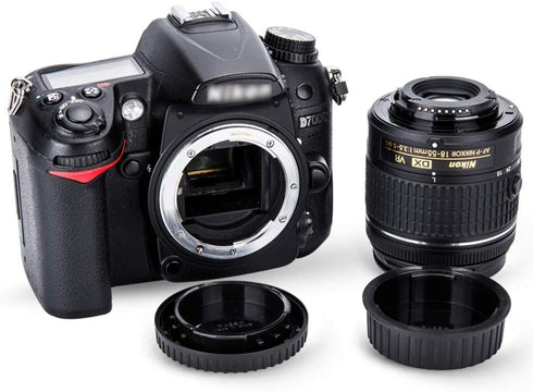 Rear Lens Cap & Body Cap Cover for Nikon F Mount Camera D3500 D3400 D3300 D3200 D3100 D3000 D7500 D7200 D7100 D5600 D5500 D5300 D5200 D5100 D5000 ...