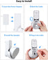 Maxonar Wall Mount for Ech0 P0p, Ech0 pop Wall Mount Speaker Stand Holder No Screws and Drill Needed Cable Hidden Storage - White...