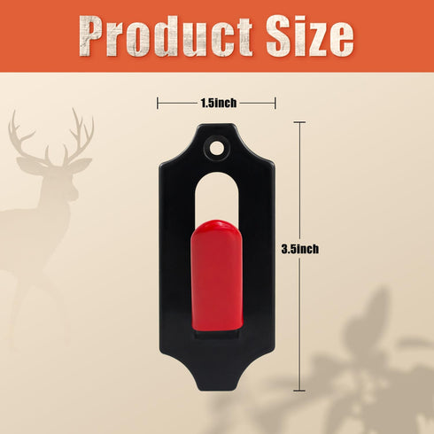 6 Pack European Mount Skull Hanger Deer Skull Mount for Deer Mule Antelope Coyote and Small Game Animals with Silicone Protector Red...