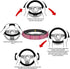 Swono Tribal Boho Car Steering Wheel Cover Universal 15 Inch with Grip Contours Abstract Red Ethnic Boho Style Aztec Neoprene Auto for Men and Wom...
