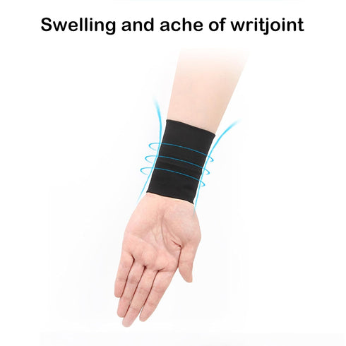 Wrist Compression Sleeve, Wrist Sleeve Support Wrist Bands for Tendonitis, Arthritis, Sprains Pain Relief, Elastic Carpal Tunnel Wrist Protector f...