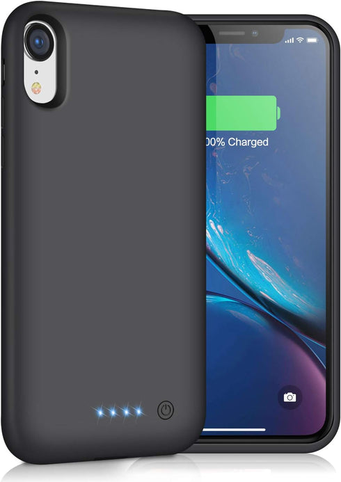 Battery Case for iPhone XR, 6800mAh Portable Charging Case for iPhone XR Rechargeable Backup External Battery Pack Extended Battery Protective Cha...