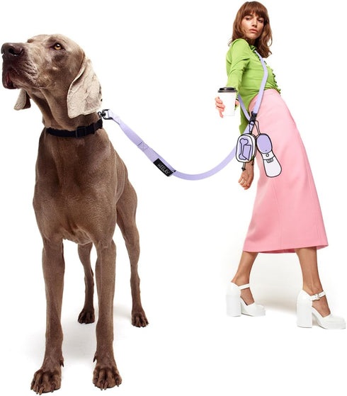 Hands Free Dog Leash, 8.2ft Multifunctional Crossbody Rope with Explosion-Proof Handle and Adjustable Training Hands Free Leash for Dogs Walking(P...