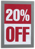 Durable Duraframe Self Adhesive Magnetic Sign Holder in Half Letter-Size 5.5" x 8.5" Inches - Silver Frame - Pack of 2...