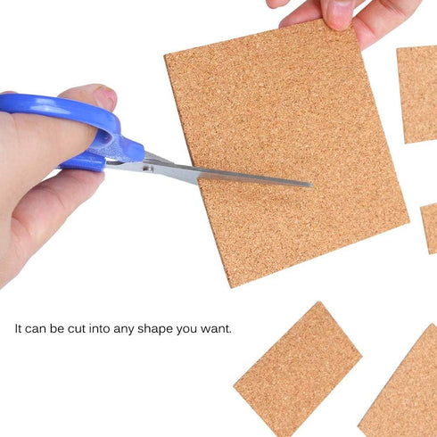 40 Pcs Square Self-Adhesive Cork Sheets,4"x 4" Cork Mats Backing Sheets Mini Wall Cork Tiles for Heat Resistant Coasters and DIY Crafts Supplies...