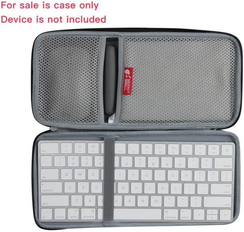 Hermitshell Hard Travel Case for Apple Magic Keyboard MLA22LL/A + Trackpad 2 MJ2R2LL/A + Mouse Bluetooth (Nylon, Black)...
