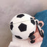 Silicone Case for Airpods 2 &1, Cute Cool Basketball Football Soccer Soft Cover with Anti-Lost Keychain (Football Case)...