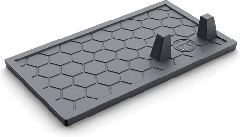 Outset 76652 Silicone Grill Mat, 9.5" Utensil Holder, Black...