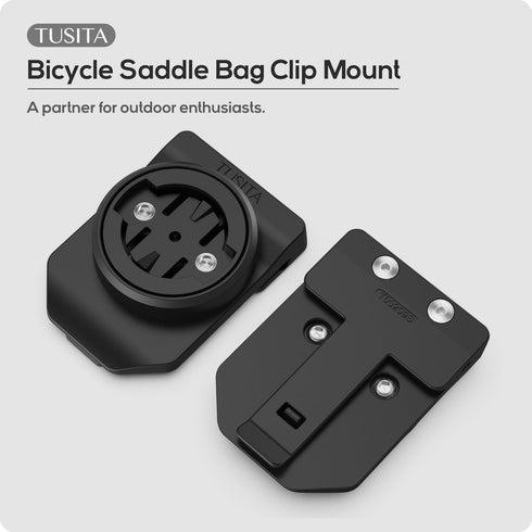 TUSITA Cycling Saddle Bag Clip Mount (Small Slot) Compatible with Garmin Varia RTL515, RTL510, RVR315...