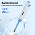 2-20?L Single Channel Pipette, Adjustable Variable Volume Micropipette High Precision Pipettor Lab Micro Pipettes for Laboratory...