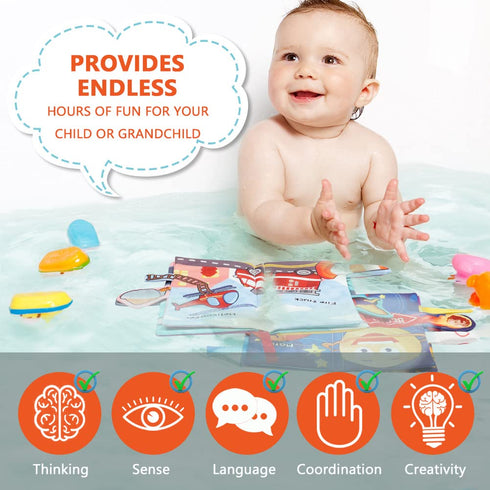 Vicloon Baby Books Toys, 2PCS Baby Books 6 to 12 Months, Touch and Feel Transport and Space Theme Crinkle Cloth Book, Tummy Time Soft Books Toys f...