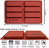 Finger Biscuit Silicone Mould, 2Pack 8 Cavities Finger Shaped Molds Granola Bars Twinkie Cake Pan Rectangular Strip Mold for Baking Energy Bars, C...
