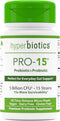 Hyperbiotics Pro 15 Vegan Probiotic Supplement | Time Release Pearls | 15 Diverse Strains | Probiotics for Women and Men | Digestive and Immune Sy...