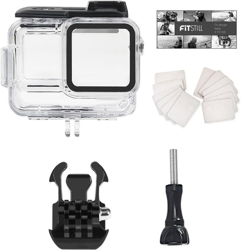 FitStill 60M/196FT Underwater Waterproof Diving Housing Compatible for Insta 360 Ace Pro,Protective Cover Shell with Accessories for Ace Pro Actio...