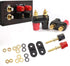 4Pcs Banana Plug Jack Female Socket Gold Plated Terminal Binding Post Dual 4mm Banana Plugs Connector for Speaker Amplifier Terminal...