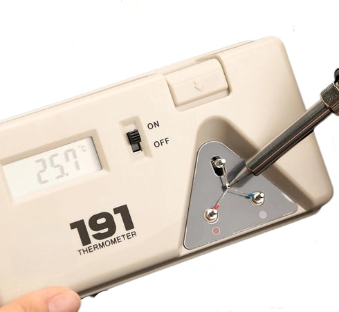 191 Soldering Temperature Tester Electrical Soldering Iron Tip Thermometer Sensor Line Digital Display Tool...