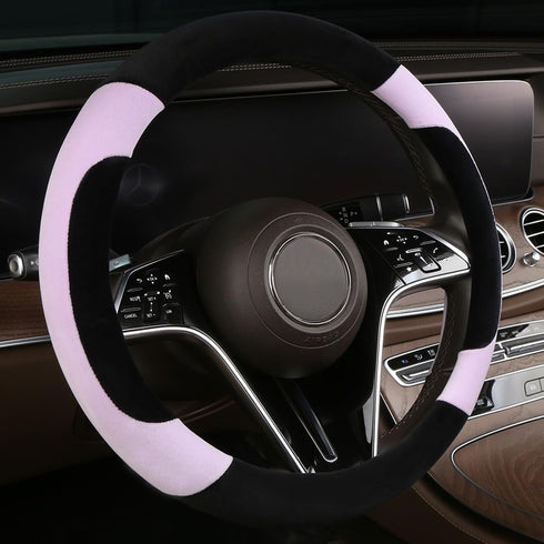 Steering Wheel Cover Deluxe Steering Wheel Protector for Cars MPV SUV Van Pickup Truck 14.5-15 inch (Purple)...