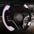 Steering Wheel Cover Deluxe Steering Wheel Protector for Cars MPV SUV Van Pickup Truck 14.5-15 inch (Purple)...