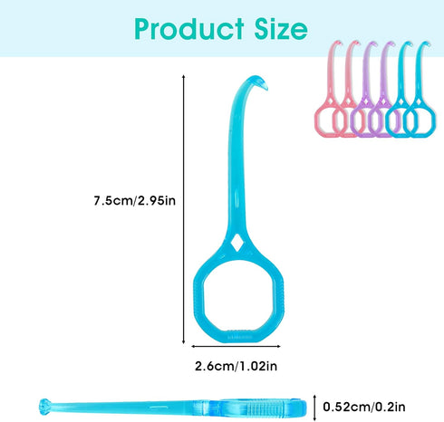TIESOME 6Pcs Invisible Tooth Aligner Removal Tool, Removal Aligner Tool Kits Chewies and Removal Aligner Tooth Hook Oral Corrector Retainer for In...
