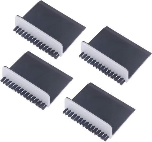 4Pcs Black Kitchen Sink Squeegee Cleaner Countertop Brush Wiper Vegetable Cleaning Brush Wiper Home Kitchen Tool Accessories Fruit and Vegetable C...