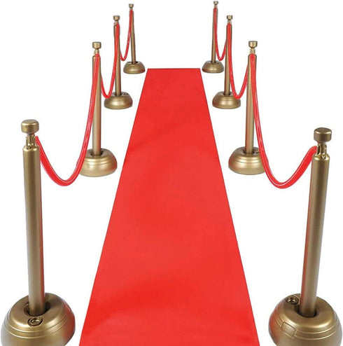 Red Carpet Runner for Party, 2 x 15 ft, Non-Woven Polyester Fabric Aisle Runner for Wedding Ceremony, Hollywood Red Carpet for VIP Awards Night Th...