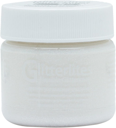Angelus Flexible Glittercoat Glitter Paint, White Sugar...