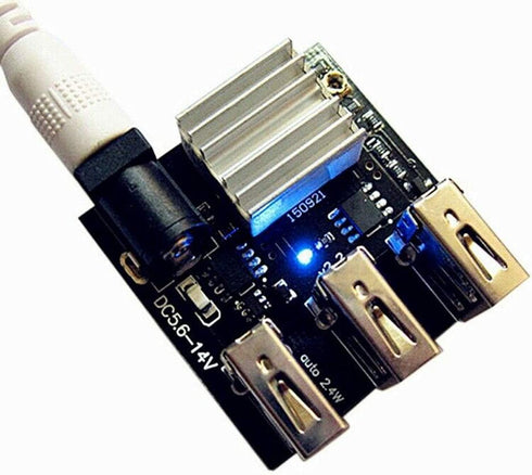 Gump's grocery 9V/12V to 5V 8A USB Power Bank Step-Down Boost Module Mini 3 USB Charging Module......