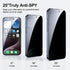 2+2 Pack - for iPhone 15 Pro Max Anti-Spy Privacy Screen & Camera Lens Protectors Easy Install with Auto-Alignment Kit, Anti-Dust, Bubble-Free & F...
