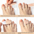 Broken Toe Wraps 8 Pack (Medium Size), Middle Toes Fabric Toe Splint Cushioned Bandages Finger Protectors Straightener Hammertoe Separators...