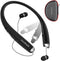 AMORNO Foldable Bluetooth Headphones, Wireless Neckband Sports Headset with Retractable Earbuds, Sweatproof Noise Cancelling Stereo Earphones with...