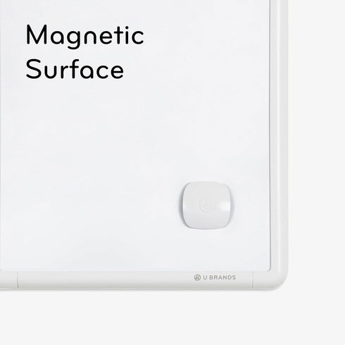 U Brands Contempo Magnetic Dry Erase Board, 11”x14”, White Modern Frame, Includes Magnet and Marker...