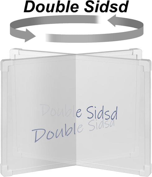 Double Sided White Board Dry Erase 11" x 14", White Boards for Walls, Mini Hanging Whiteboard for Home School Office...