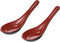 Happy Sales HSMS-2MRB Asian Red/Black Soup Spoons, Set of 2...