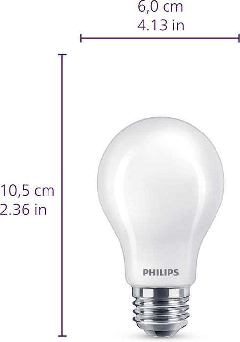 Philips LED A19 Frosted Ultra Definition Dimmable LED Light Bulbs - Flicker-Free 40w Light Bulbs with EyeComfort Technology -Daylight 5000K Lightb...
