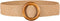 VALICLUD Elastic Wide Tan Belt Women Straw Rattan Waist Band with Wood Buckle for Women Ladies Dresses Jeans Belt Vintage Accessory Waistband Wais...